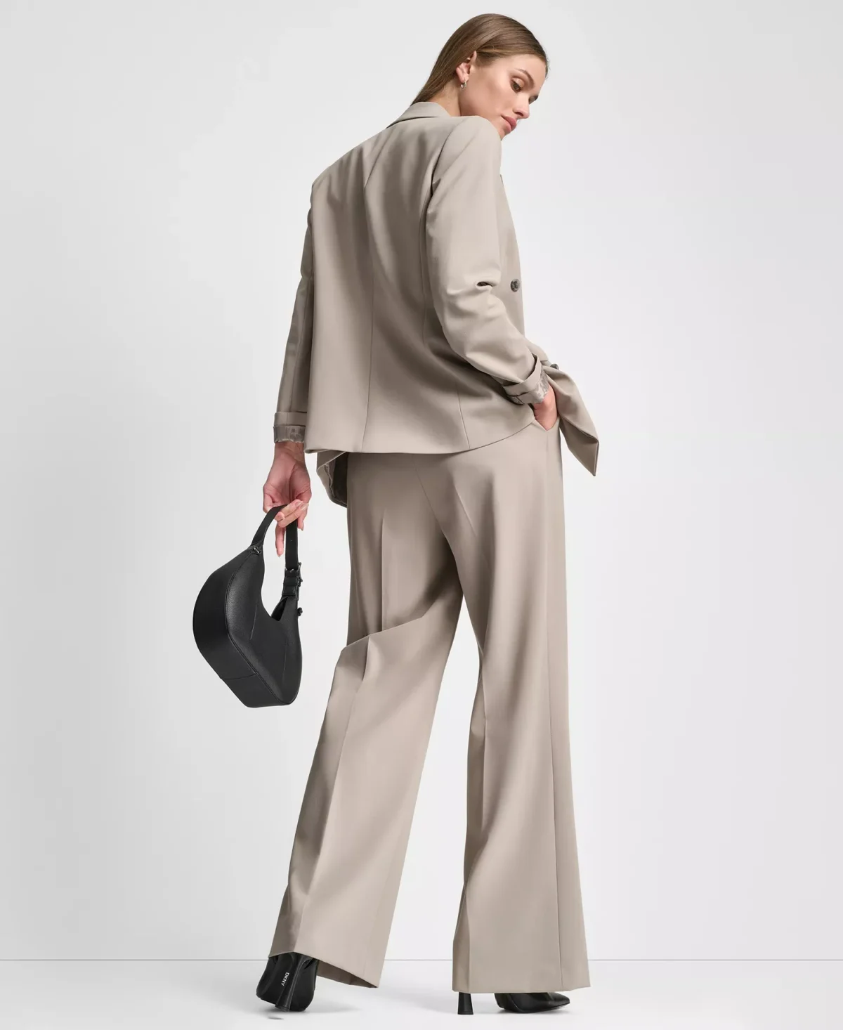 DKNY Γυναικείο Σταυρωτό Σακάκι Double-Breasted 3 Κουμπιών