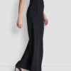 DKNY Γυναικείο Υφασμάτινο Παντελόνι Pintuck Wide Leg Mid-Rise