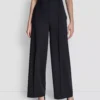 DKNY Γυναικείο Υφασμάτινο Παντελόνι Pintuck Wide Leg Mid-Rise