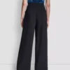DKNY Γυναικείο Υφασμάτινο Παντελόνι Pintuck Wide Leg Mid-Rise