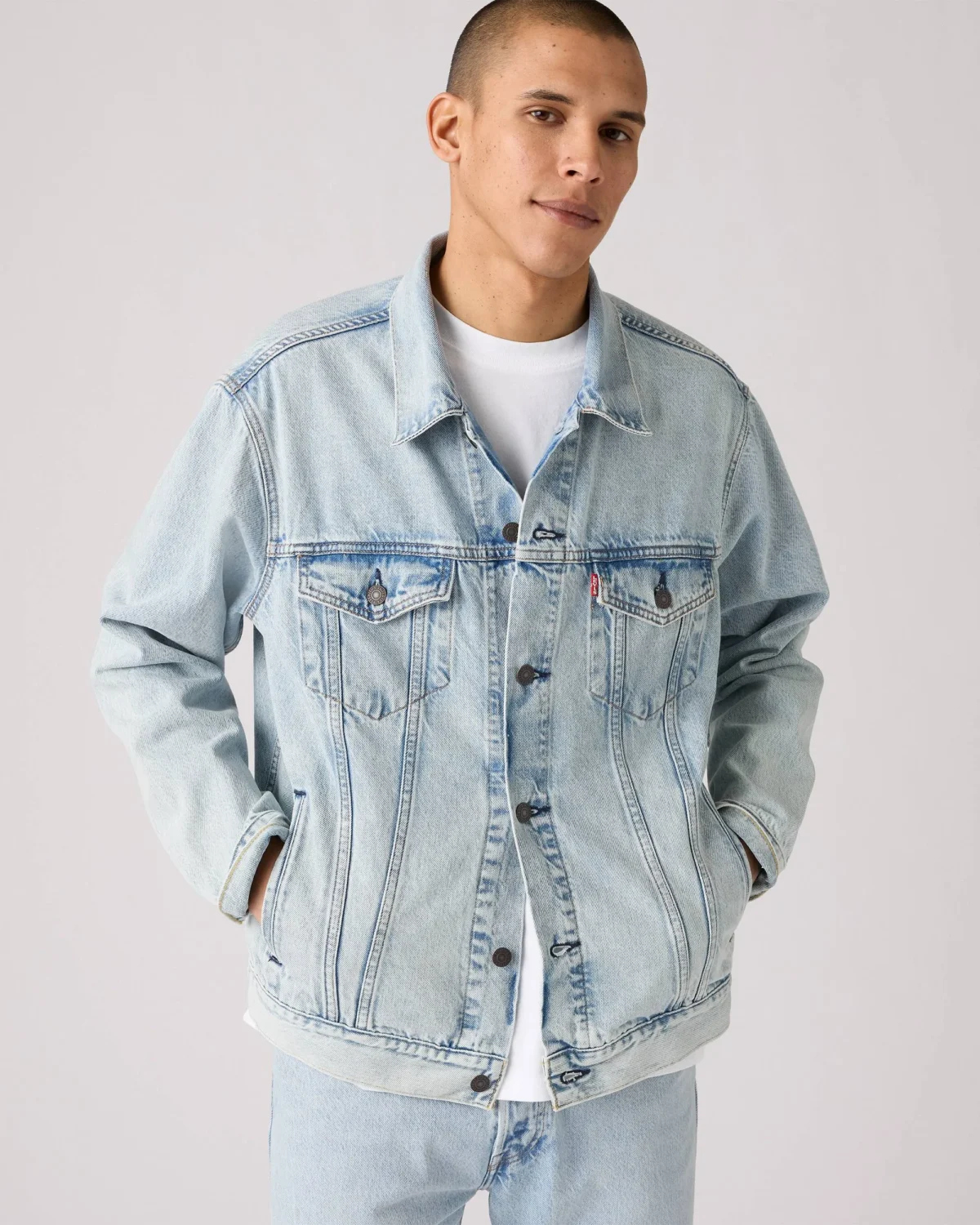 Levi’s Ανδρικό Relaxed Fit Thermodapt Trucker Jacket Τζιν Μπουφάν