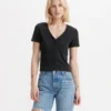 Levi’s Γυναικείο Πλεκτό Top Muse Tee V Neck Button Up Slim Fit