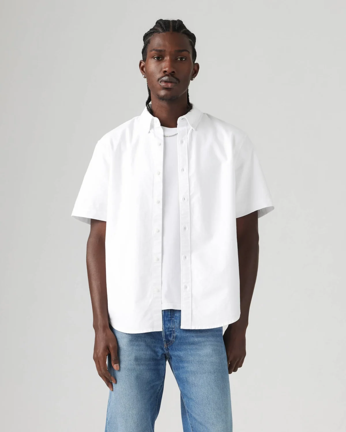 Levi's Ανδρικό Πουκάμισο Authentic Button Down Κοντό Μανίκι Relaxed Fit Oxford