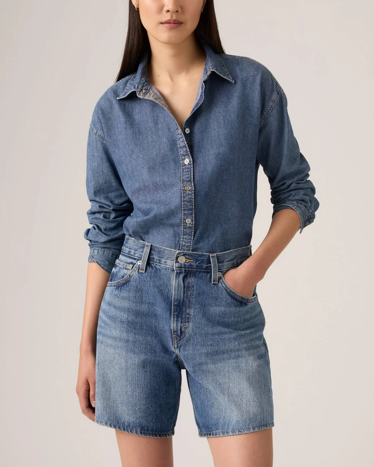Levi's Γυναικείο Σορτς High Rise Baggy Above The Knee