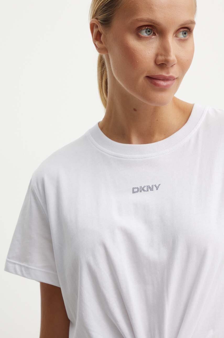 DKNY Γυναικείο Βαμβακερό Μπλουζάκι T-Shirt με Logo Patch