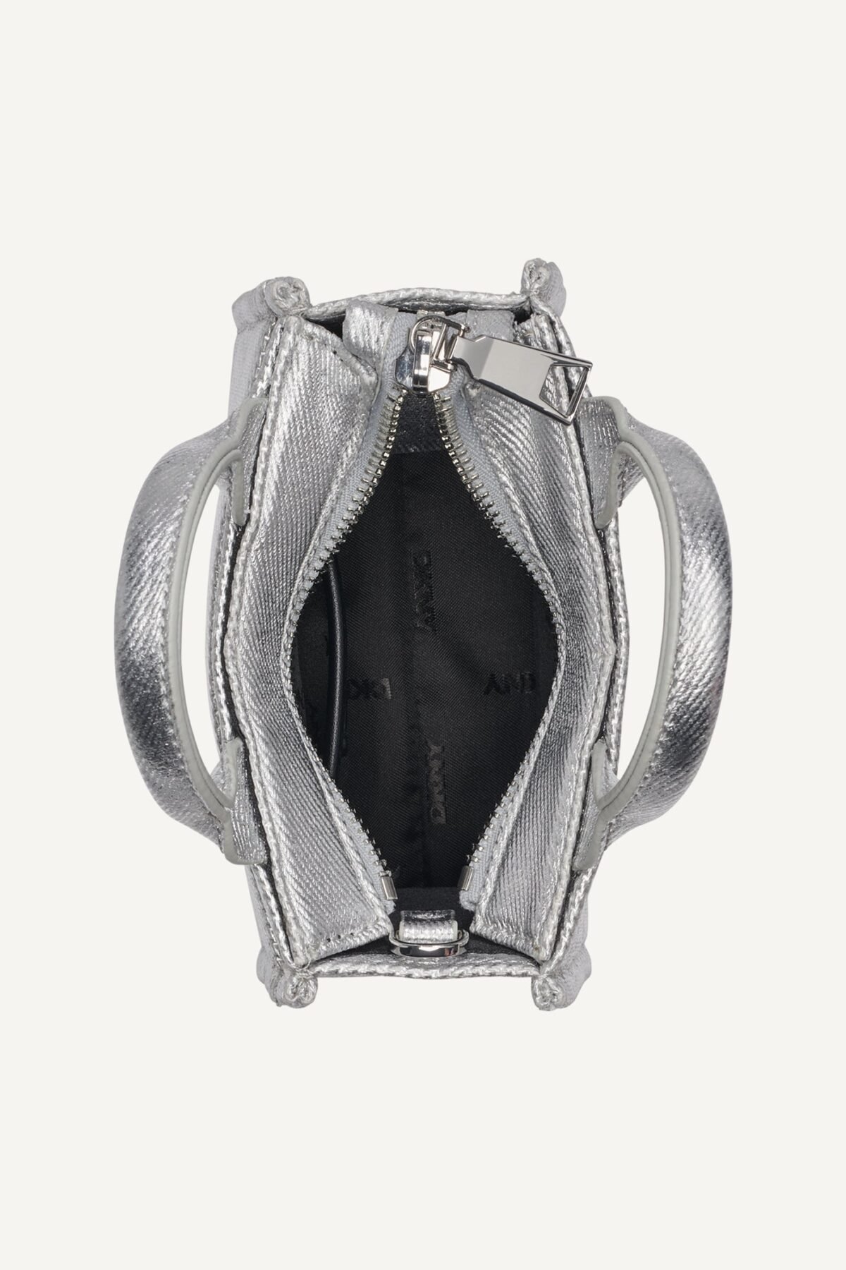 DKNY Γυναικεία Τσάντα Crossbody Hadlee Metallic Logo Mini με Φερμουάρ