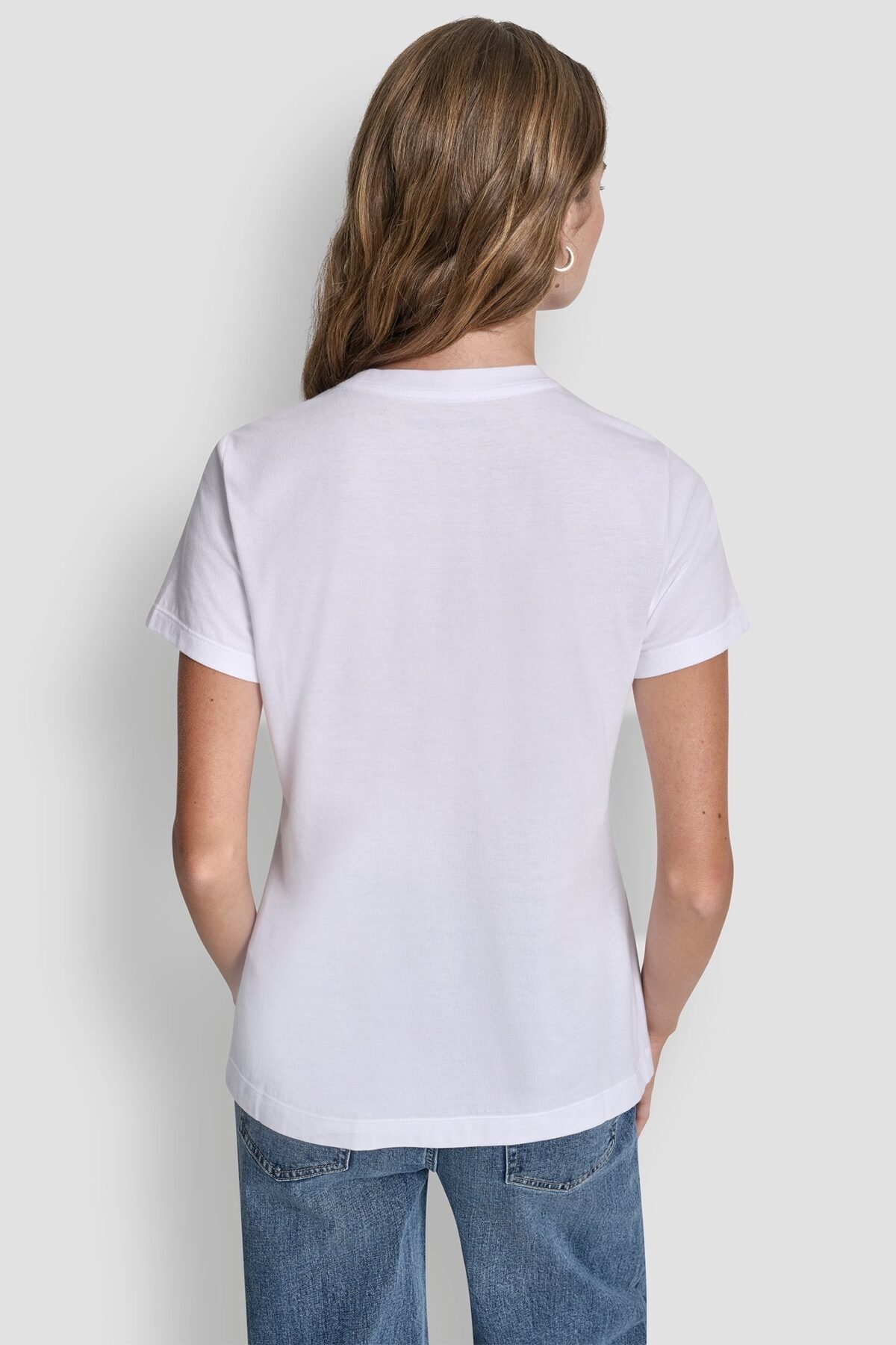 DKNY Γυναικείο T-Shirt Box Rhinestone Logo Tee