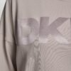 DKNY Γυναικείο Φούτερ Oversized Satin Terry Crew Neck με Logo