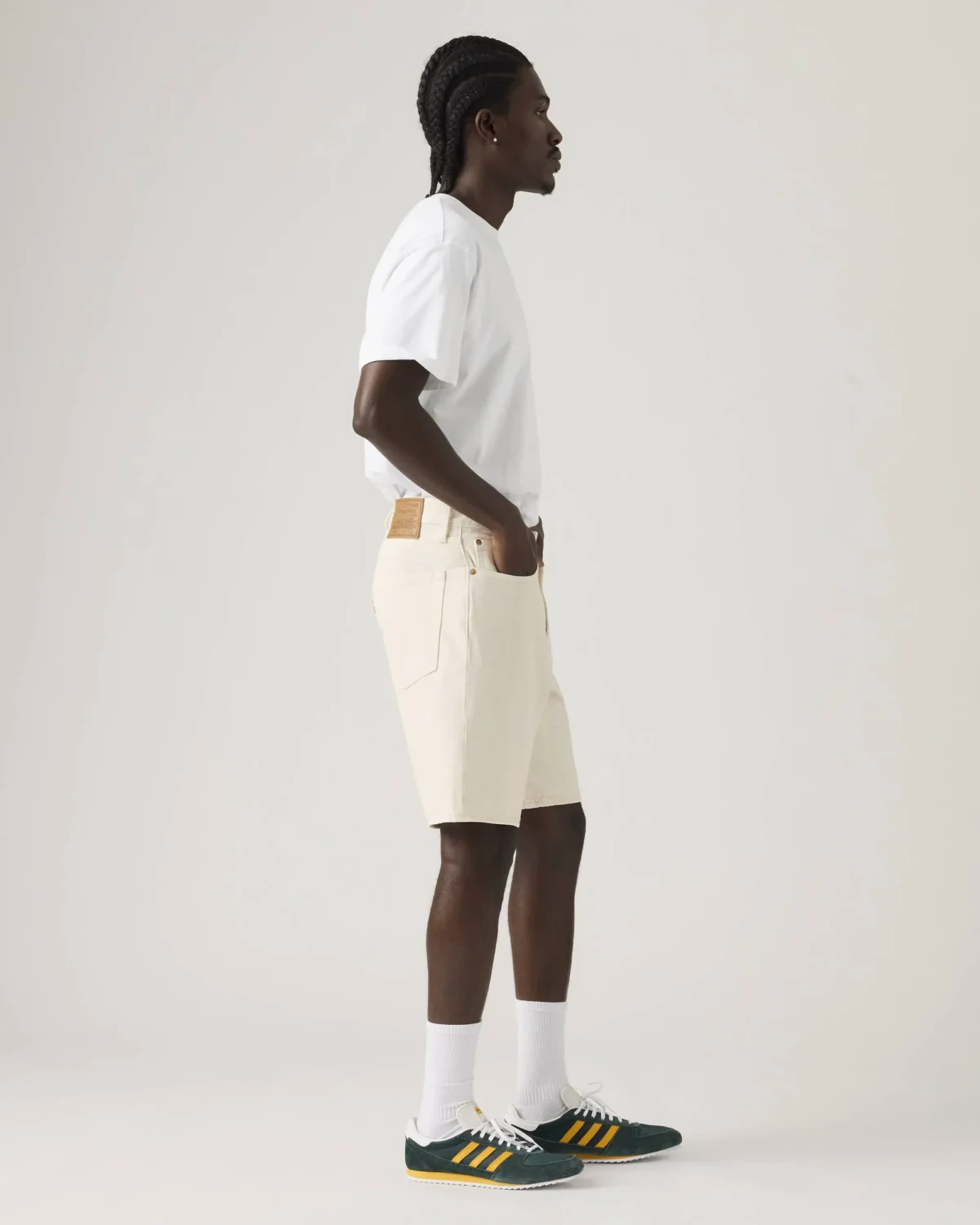 Levi’s Ανδρικό Denim Σορτς 468 Loose Fit Mid Length Μπροστά στη Μέση