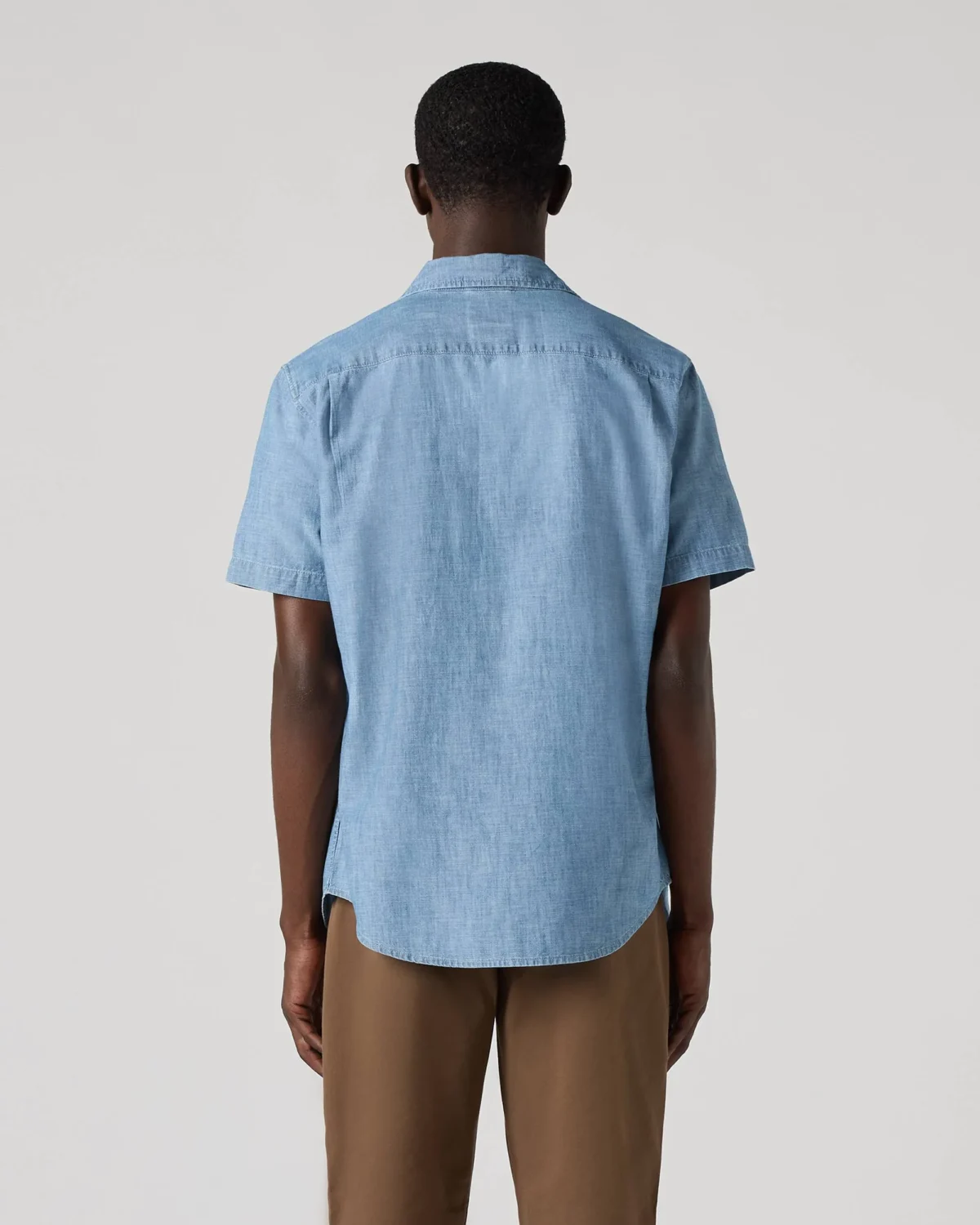 MT_86624-0062_LSE_CM_BV Levi’s Ανδρικό Πουκάμισο Sunset One Pocket Κοντομάνικο Standard Fit Chambray