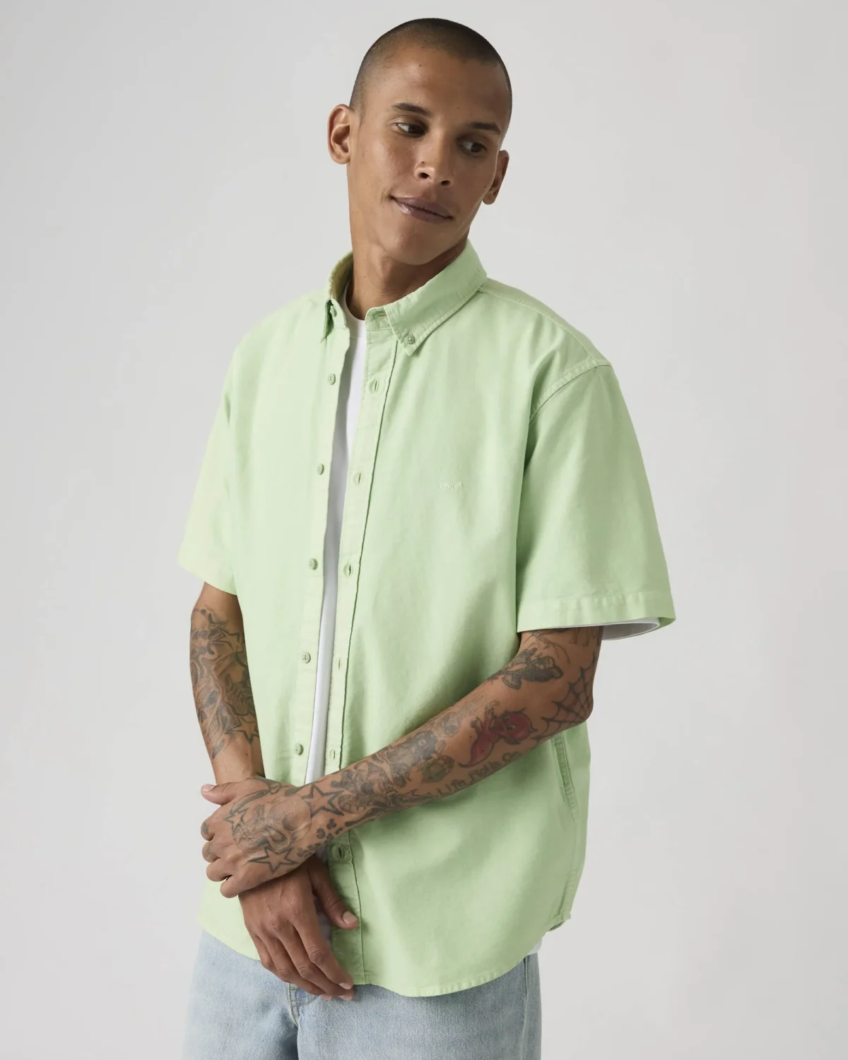 Levi's Ανδρικό Πουκάμισο Authentic Button Down Κοντό Μανίκι Relaxed Fit Oxford