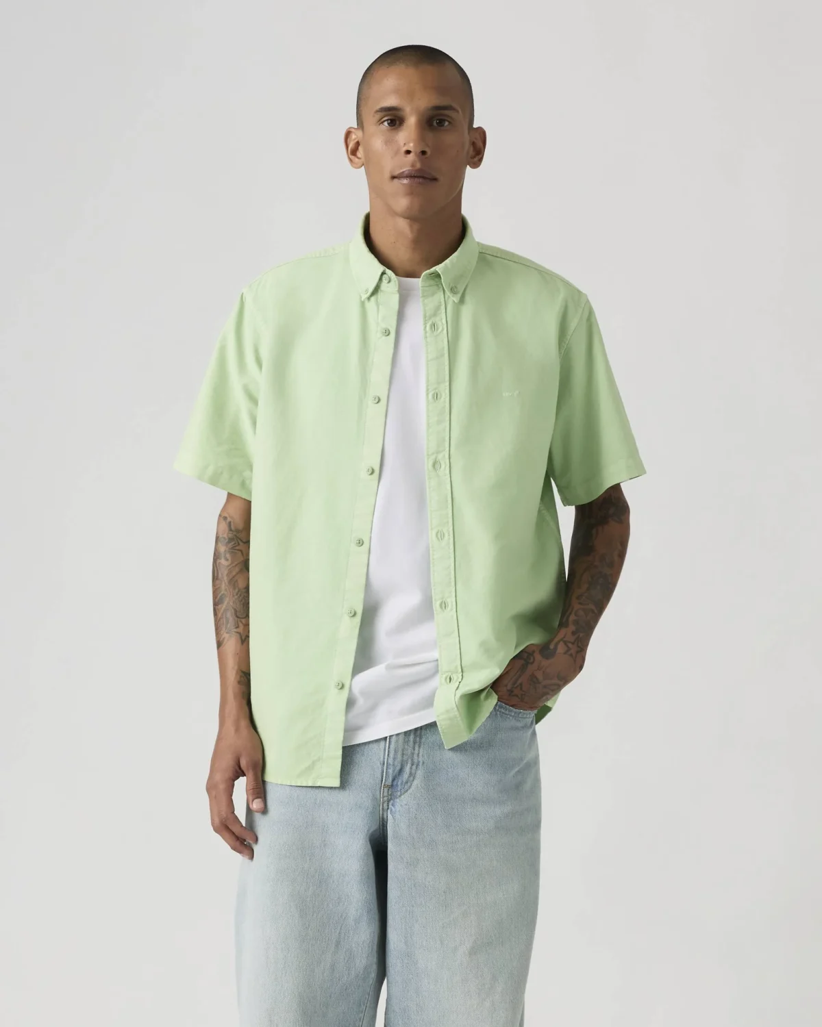 Levi's Ανδρικό Πουκάμισο Authentic Button Down Κοντό Μανίκι Relaxed Fit Oxford