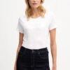 DKNY Γυναικείο T-Shirt Sequin Logo Crew Neck Tee