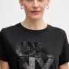 DKNY Γυναικείο T-Shirt Sequin Logo Crew Neck Tee