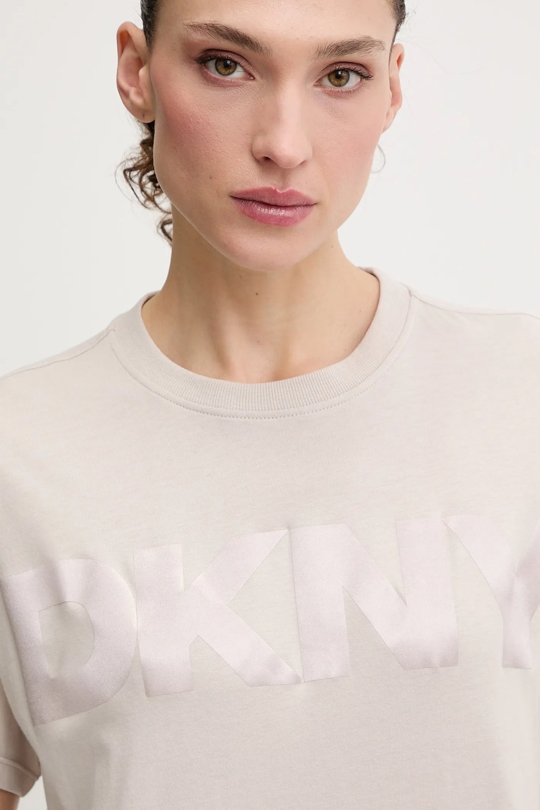 DKNY Γυναικείο Βαμβακερό T-Shirt Relaxed Fit με Logo