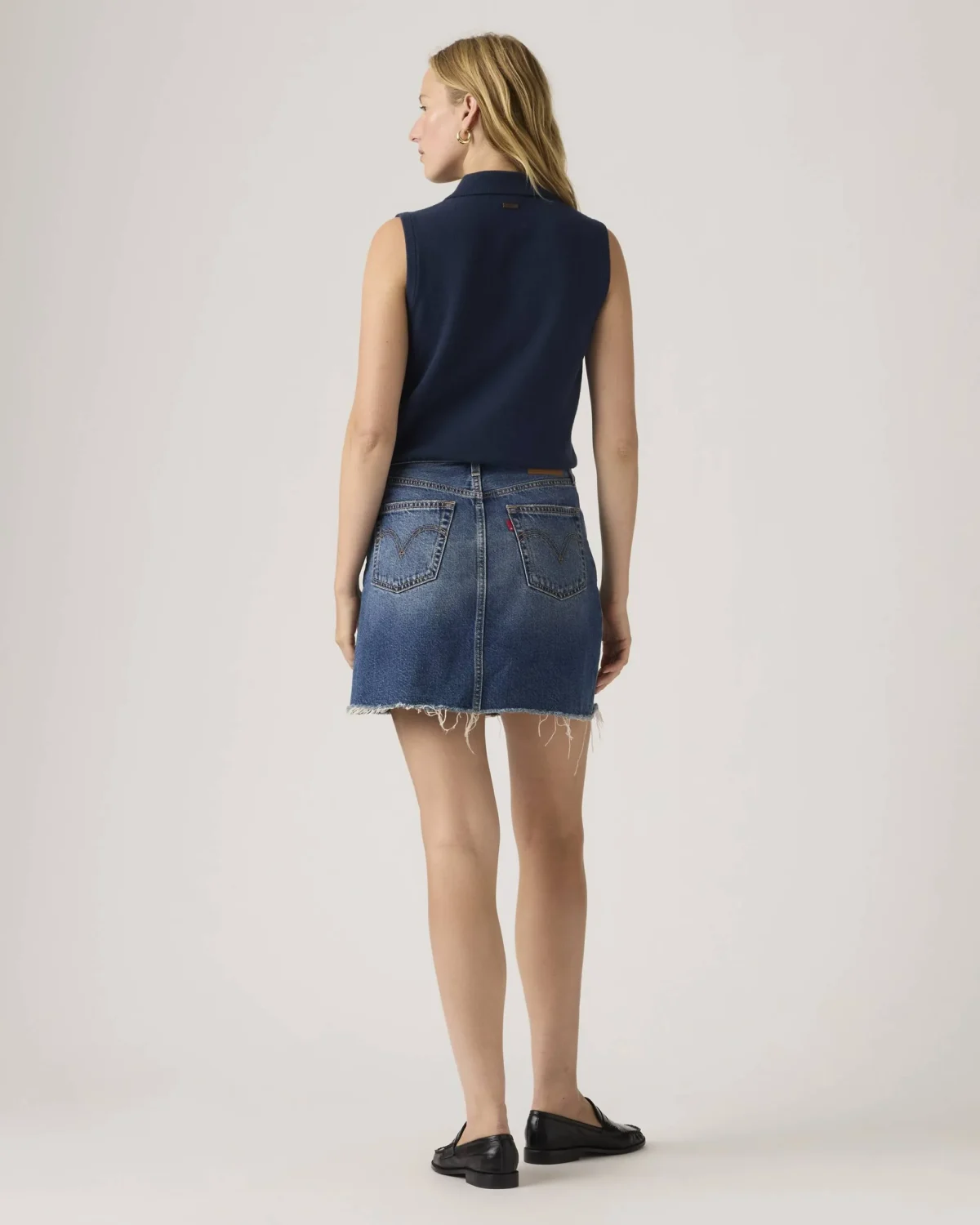 Levi’s Γυναικεία Denim Mini Φούστα Deconstructed Mid Rise Non Stretch