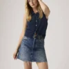 Levi’s Γυναικεία Denim Mini Φούστα Deconstructed Mid Rise Non Stretch