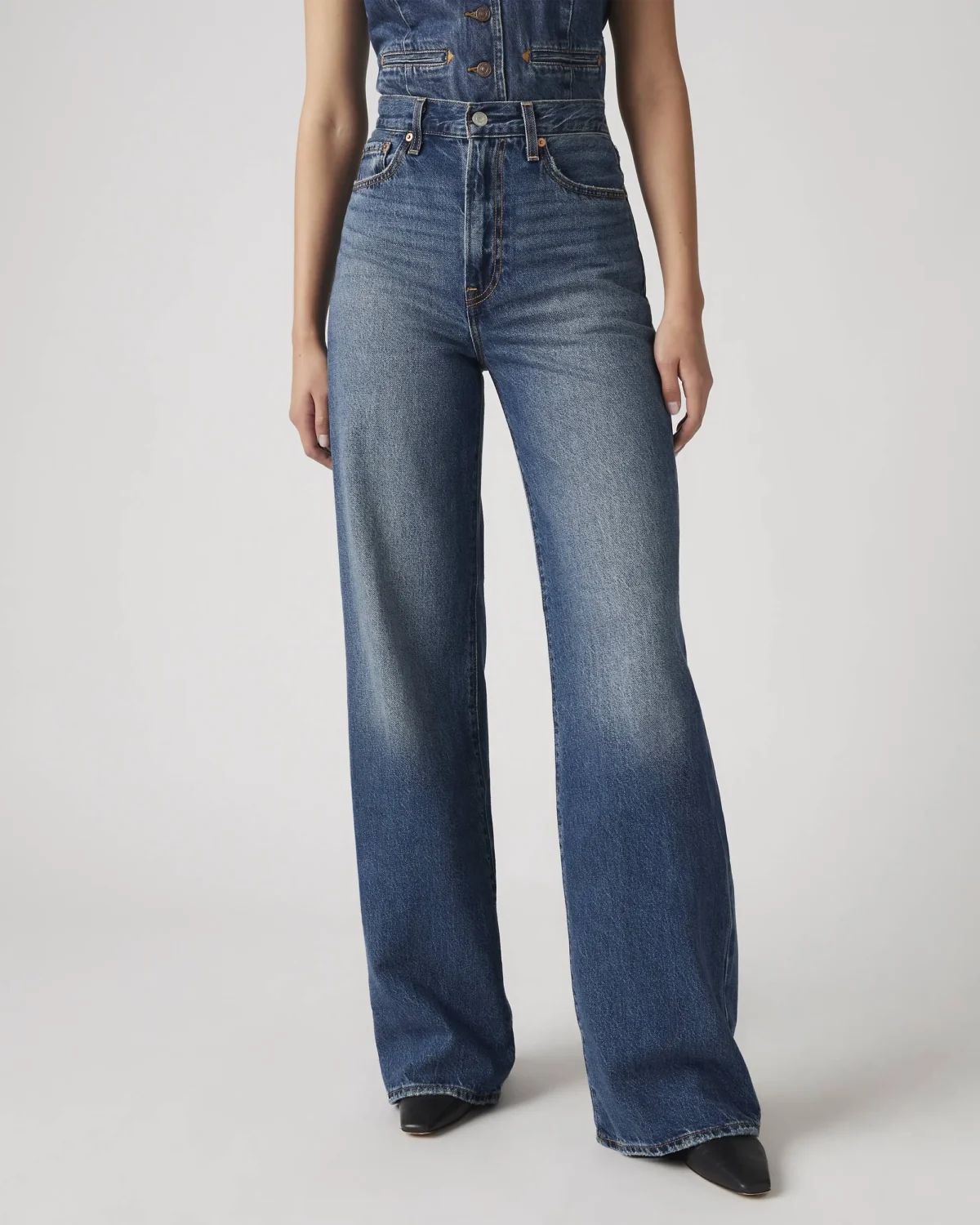 Levi’s Γυναικείο Ribcage Wide Leg Τζιν Super High Rise 12" Wide Leg