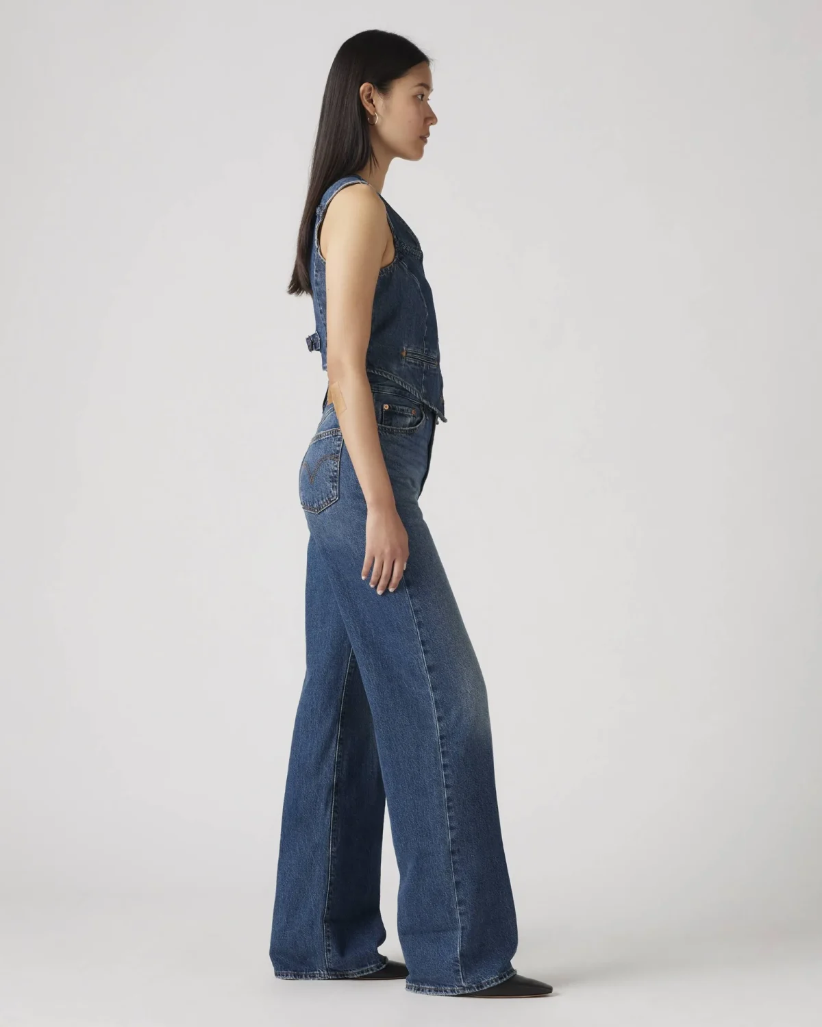 Levi’s Γυναικείο Ribcage Wide Leg Τζιν Super High Rise 12" Wide Leg