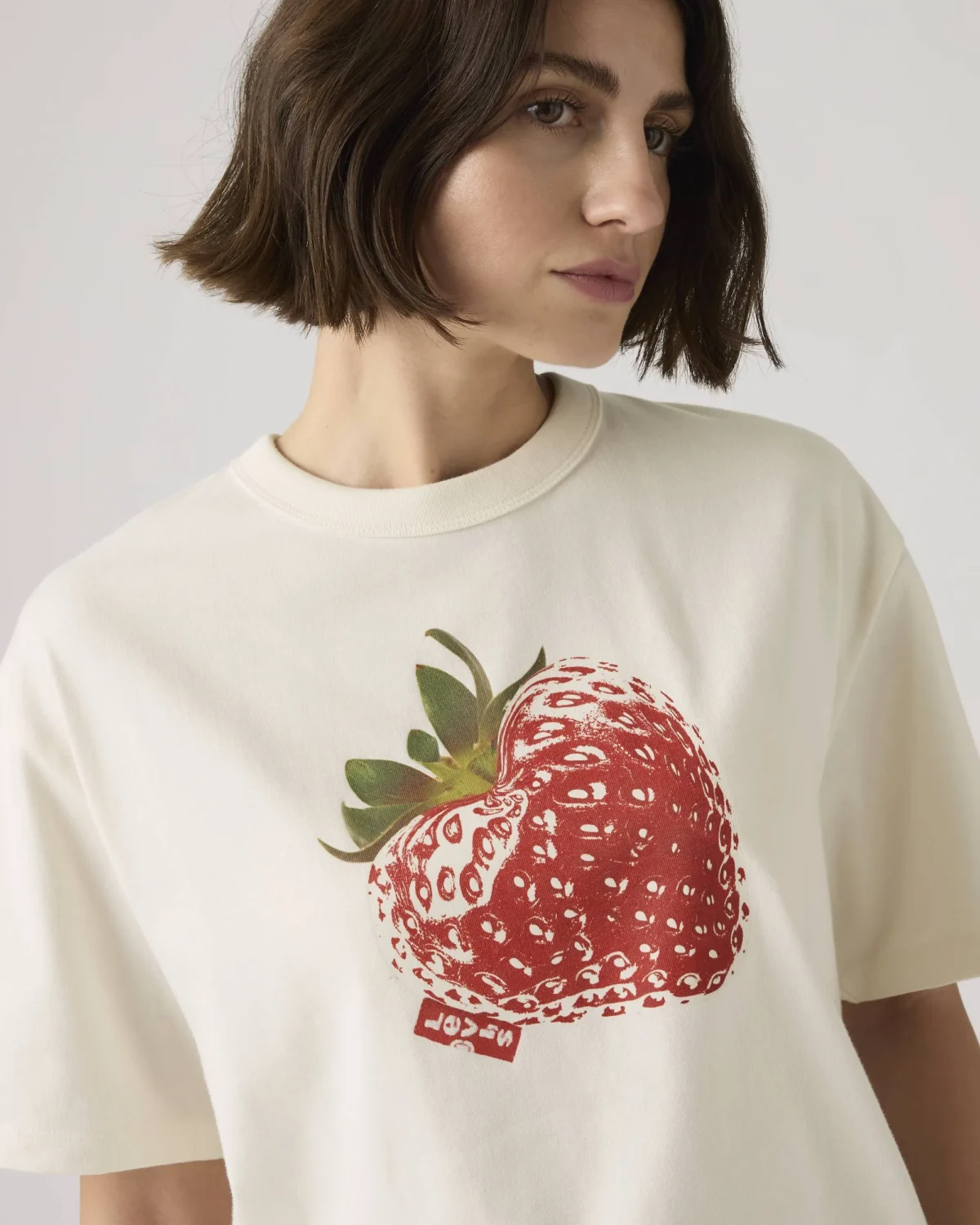 WT_001MX-0017_GLO_CM_D1 Levi’s Γυναικείο T Shirt Graphic Tabor Premium Heavyweight Βαμβακερό Relaxed Fit