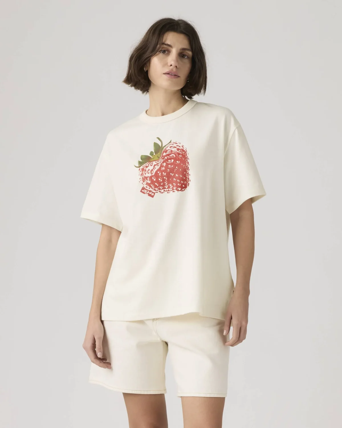 WT_001MX-0017_GLO_CM_FV Levi’s Γυναικείο T Shirt Graphic Tabor Premium Heavyweight Βαμβακερό Relaxed Fit