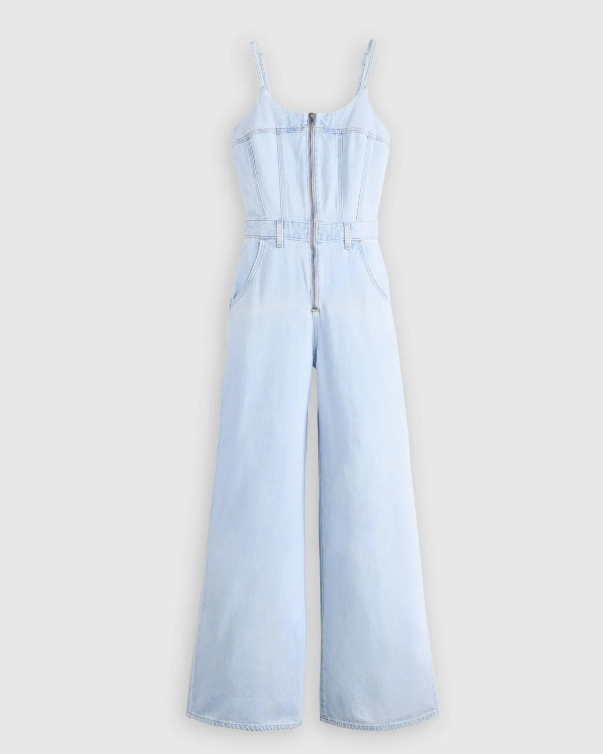 Levi’s Γυναικείο Bustier Jumpsuit Denim Slim Fit Wide Leg