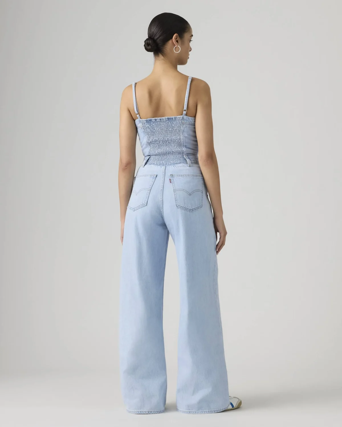 Levi’s Γυναικείο Bustier Jumpsuit Denim Slim Fit Wide Leg