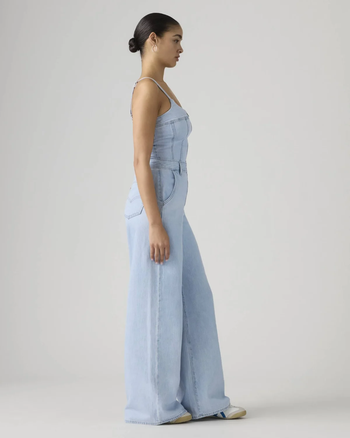 Levi’s Γυναικείο Bustier Jumpsuit Denim Slim Fit Wide Leg