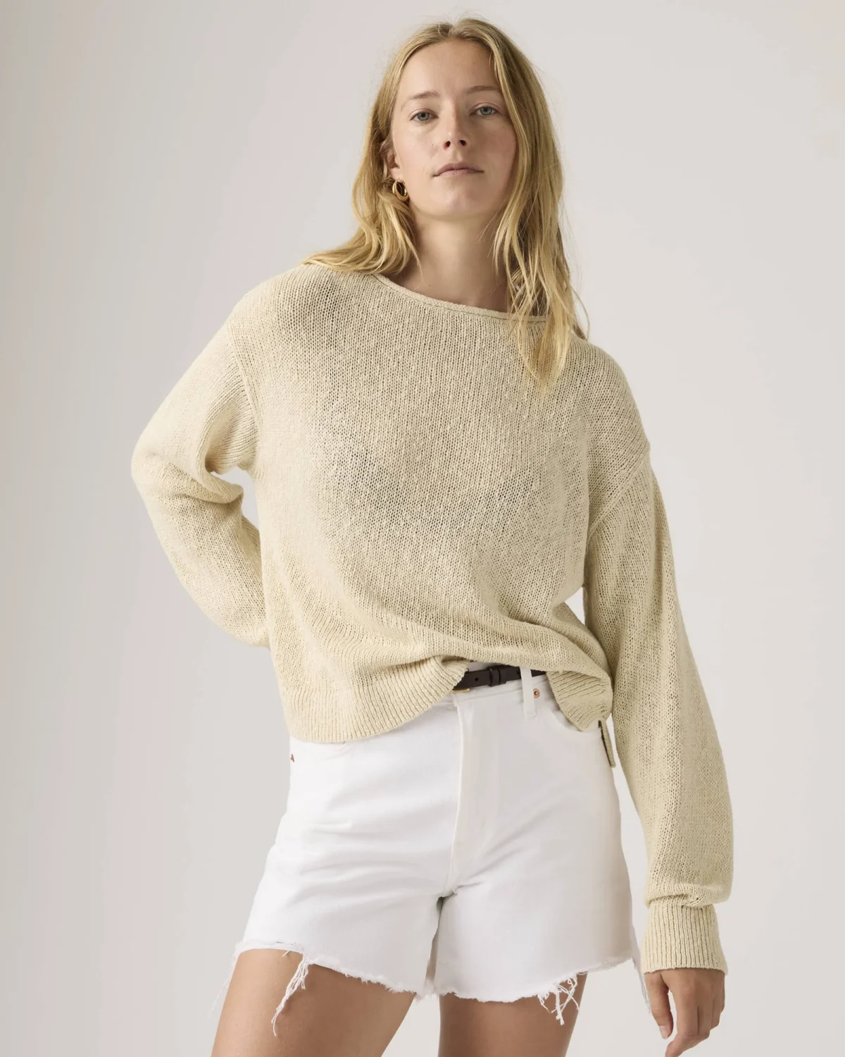 Levi’s Γυναικείο Laetitia Boucle Sweater Πουλόβερ Relaxed Fit