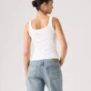 Levi's Γυναικείο Tank Top Essential Ribbed Slim Fit Crewneck