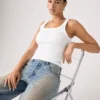 Levi's Γυναικείο Tank Top Essential Ribbed Slim Fit Crewneck