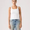 Levi's Γυναικείο Tank Top Essential Ribbed Slim Fit Crewneck