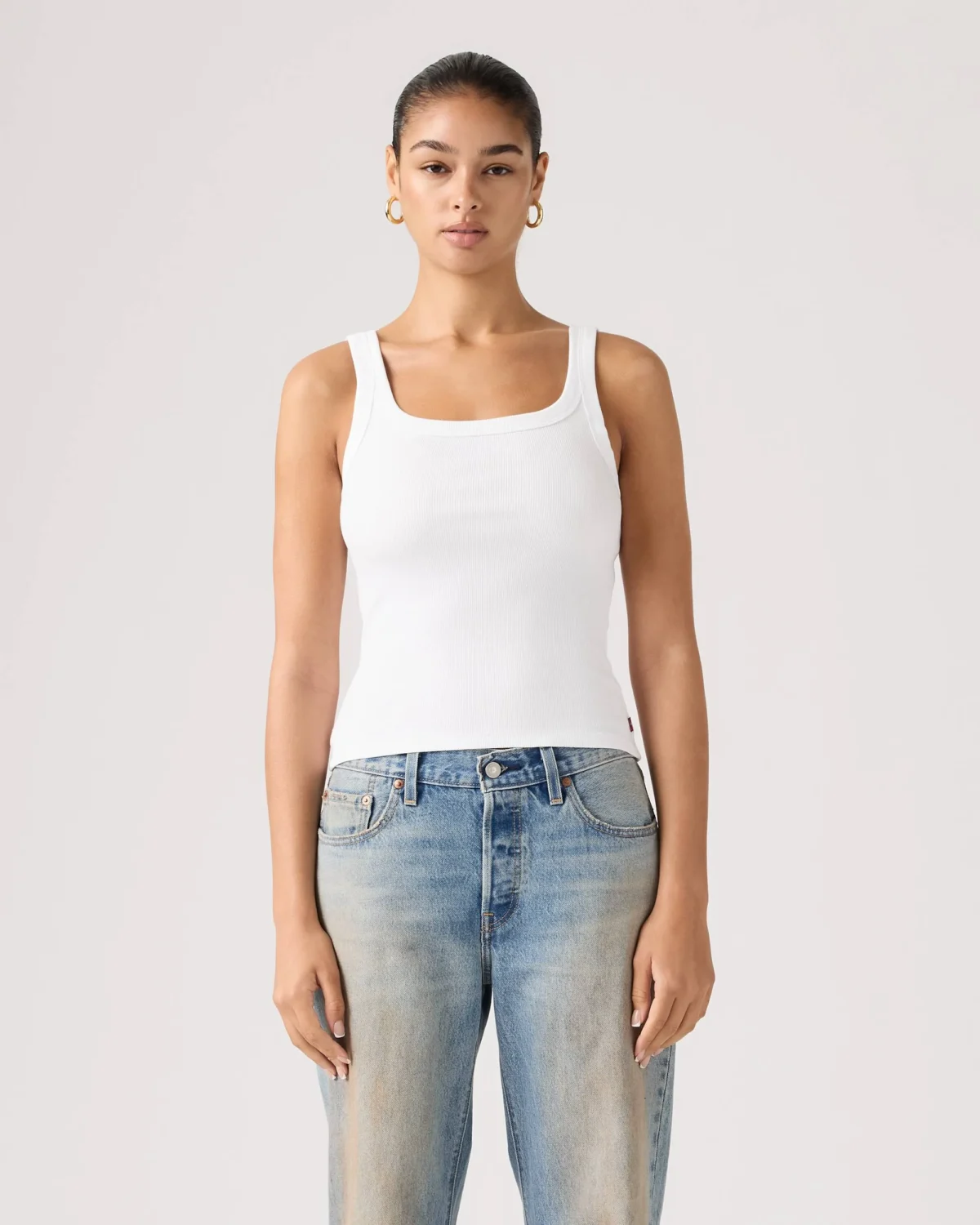 Levi's Γυναικείο Tank Top Essential Ribbed Slim Fit Crewneck