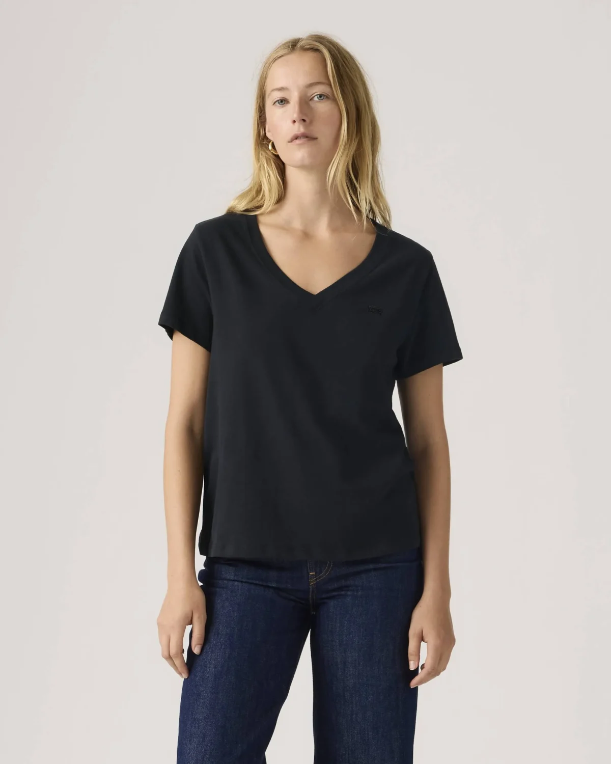 WT_005J6-0012_GLO_CM_FV Levi’s Γυναικείο T Shirt Favorite Cotton V Neck Standard Fit