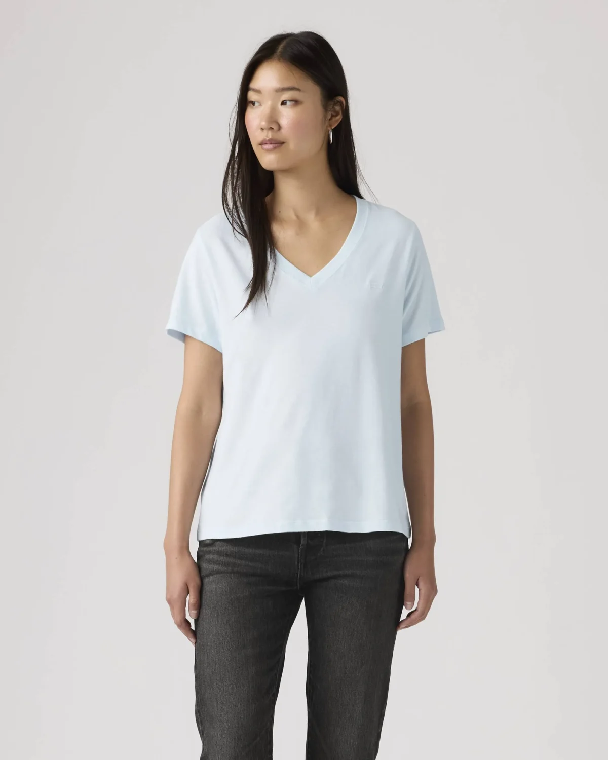 WT_005J6-0015_GLO_CM_FV Levi’s Γυναικείο T Shirt Favorite Cotton V Neck Standard Fit