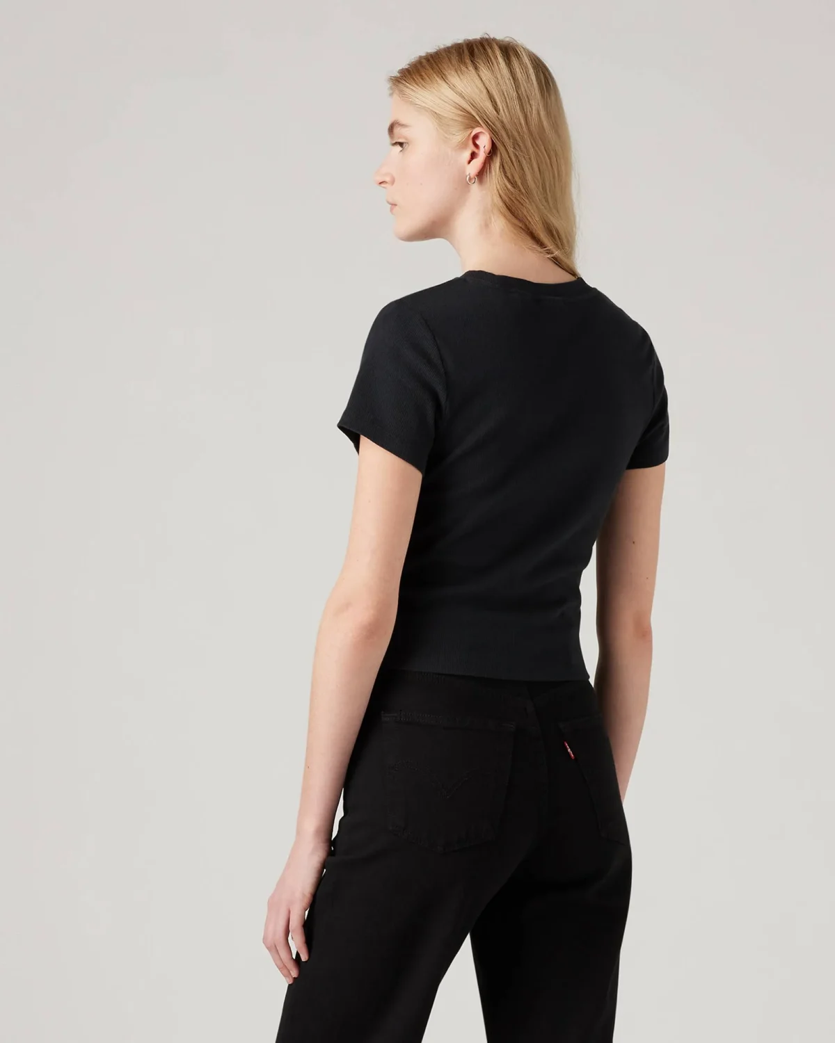 WT_A7419-0014_LSE_CM_BV Levi’s Γυναικείο T Shirt Essential Sporty Rib Tee Slim Fit Cropped