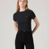 WT_A7419-0014_LSE_CM_FV Levi’s Γυναικείο T Shirt Essential Sporty Rib Tee Slim Fit Cropped