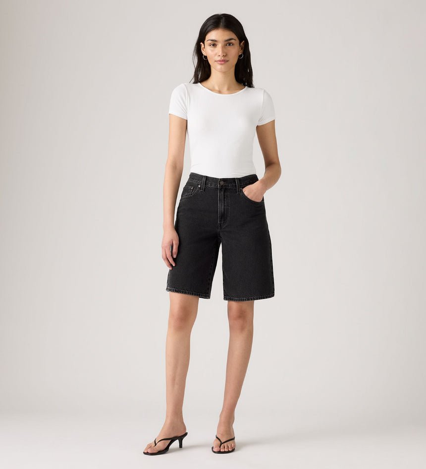 Levi’s Γυναικείο Denim Σορτς Baggy Dad Jorts Mid Rise Baggy Fit Above The Knee