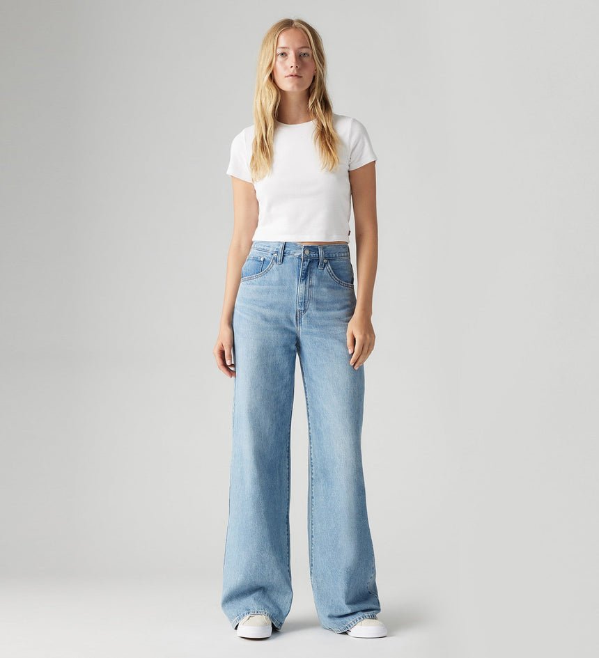 Levi’s Γυναικείο Cinch Baggy Carpenter Τζιν Mid Rise Straight Leg