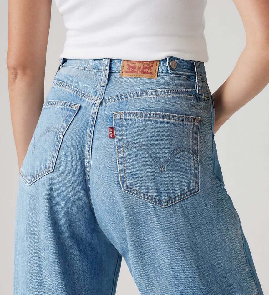 Levi’s Γυναικείο Cinch Baggy Carpenter Τζιν Mid Rise Straight Leg