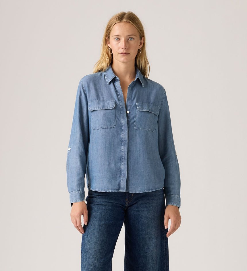 Levi’s Γυναικείο Πουκάμισο Elaine Utility Relaxed Fit Tencel Lyocell