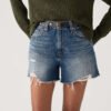 Levi's Γυναικείο Denim Σορτς Ribcage High Rise Relaxed Fit Non Stretch