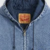 Levi’s Potrero Hooded Jacket Ανδρικό Denim Μπουφάν Hoodie Με Καπιτονέ Επένδυση Relaxed Fit