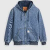Levi’s Potrero Hooded Jacket Ανδρικό Denim Μπουφάν Hoodie Με Καπιτονέ Επένδυση Relaxed Fit