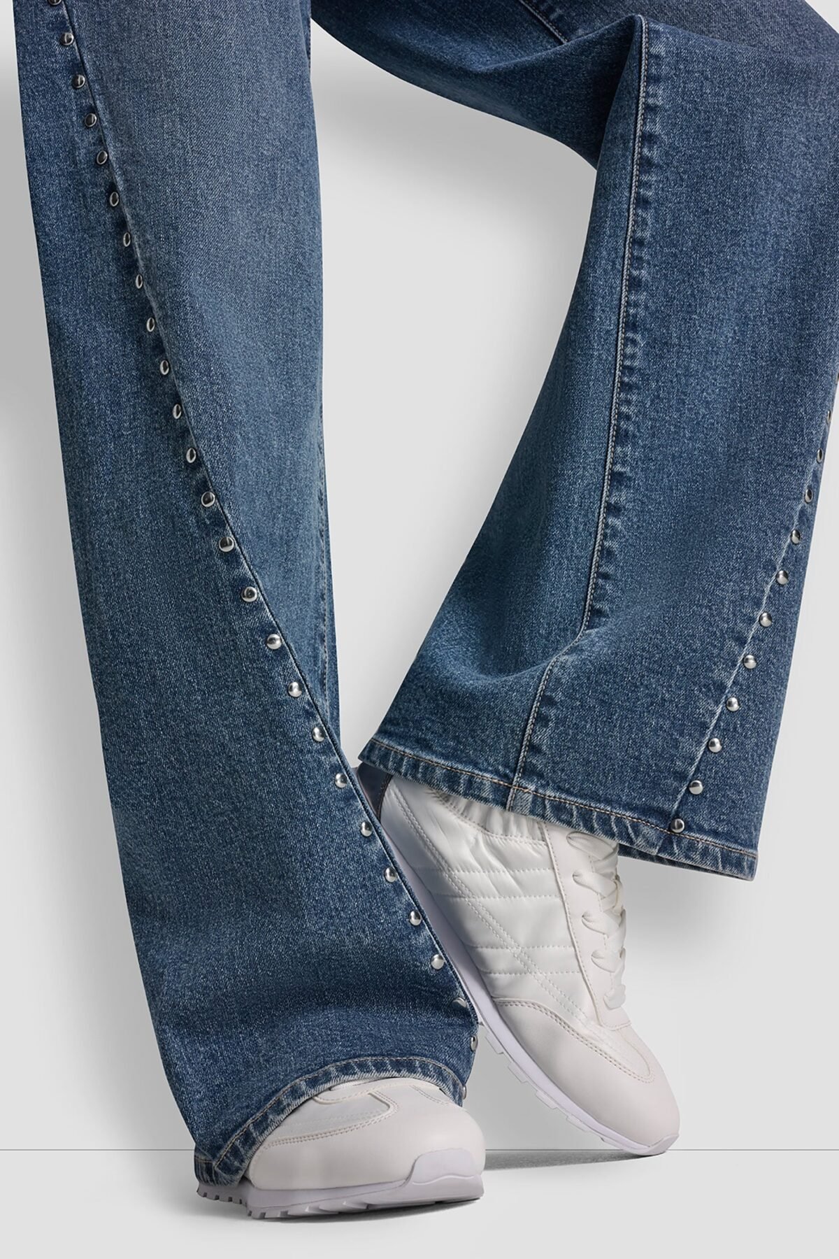 DKNY Claremont High Rise Modern Wide Leg 32 Γυναικείο Τζιν Ψηλόμεσο Wide Leg με Ελαφρύ Stretch