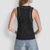 DKNY Dome Studs Tank Γυναικείο Αμάνικο Τοπ Slim Fit με Τρουκς