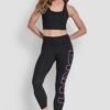 DKNY Sport Γυναικείο Κολάν 7 8 Ψηλόμεσο Compression με Μεγάλο Logo
