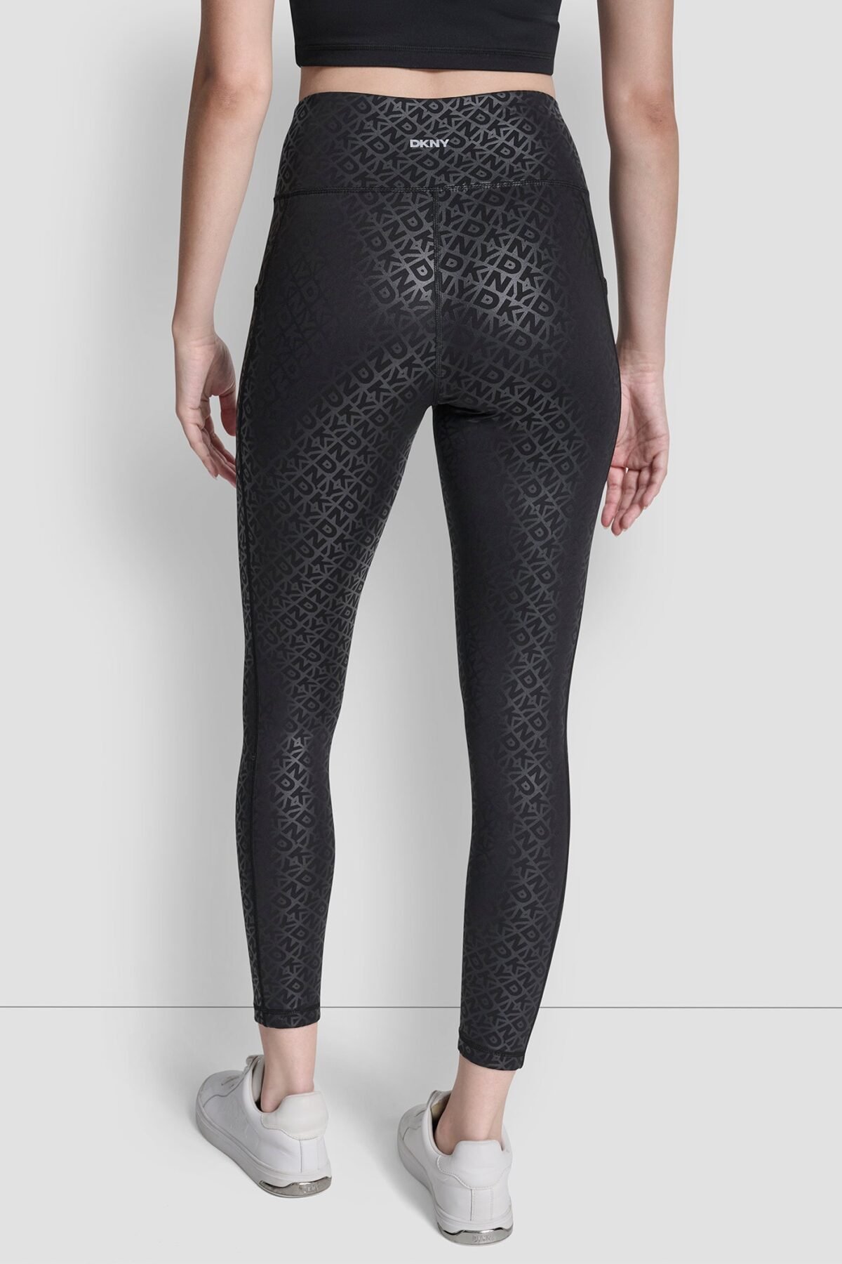 DKNY Sport Γυναικείο Κολάν 7 8 Ψηλόμεσο Printed Logo Jacquard με Τσέπες