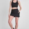 DKNY Sport Γυναικεία Αθλητική Φούστα Skort Extra High Rise Balance Compression με Εσωτερικό Biker Shorts