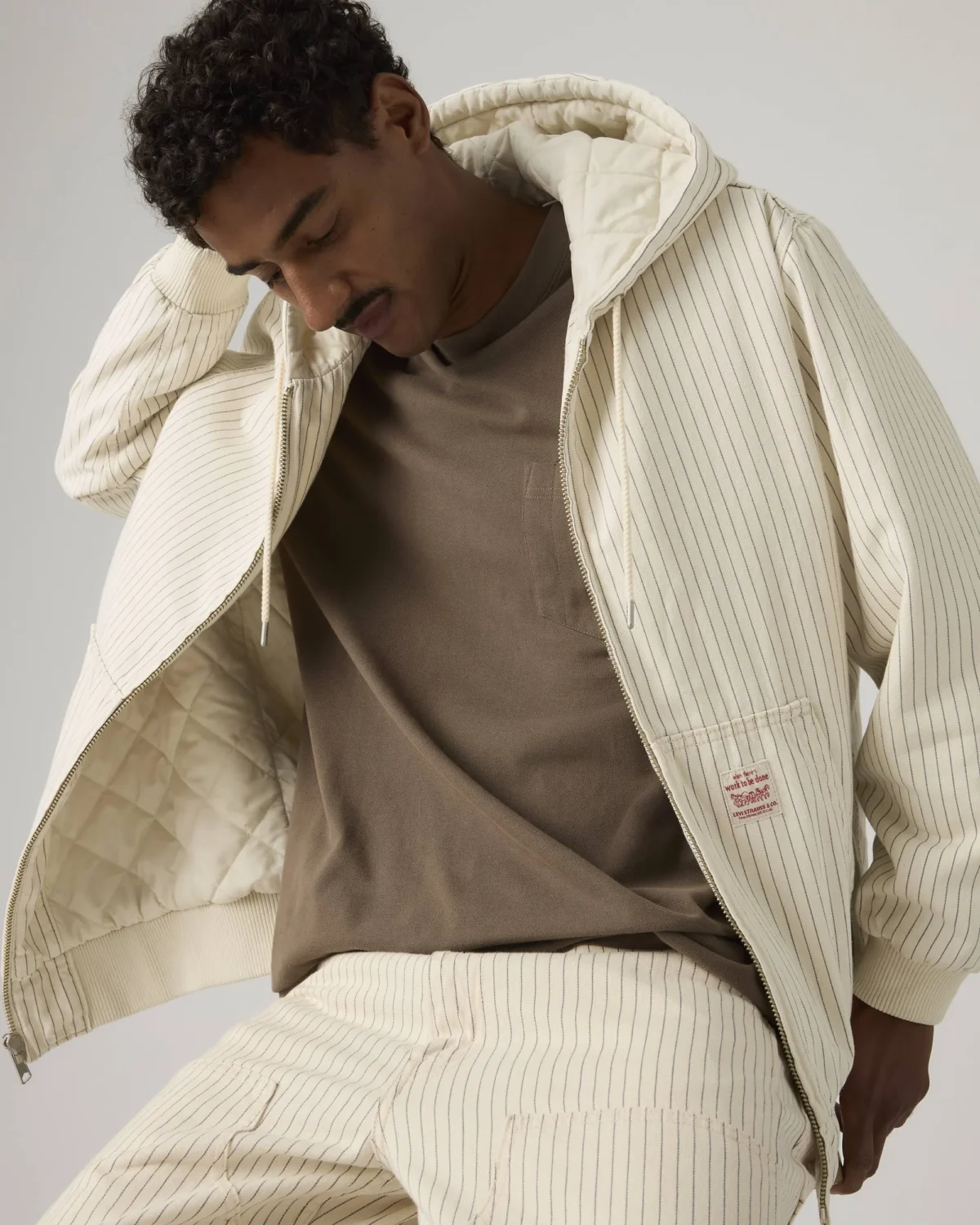 Levi’s Potrero Hooded Jacket Ανδρικό Denim Μπουφάν Hoodie Με Καπιτονέ Επένδυση Relaxed Fit